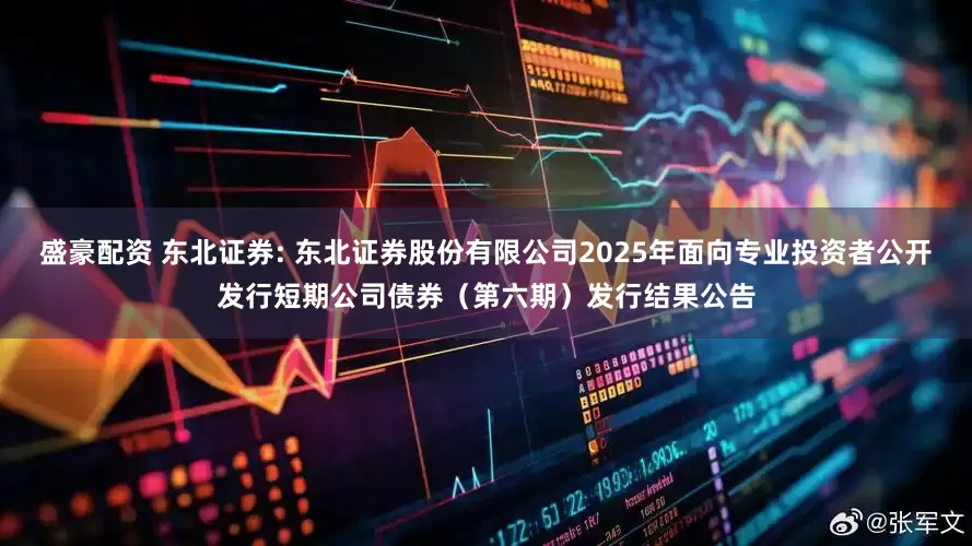 盛豪配资 东北证券: 东北证券股份有限公司2025年面向专业投资者公开发行短期公司债券(第六期)发行结果公告